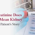 Patient story about elevated creatinine and kidney disease evaluation